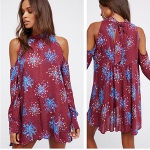 Free People Tunic Dress or Shirt with Open Shoulder Kaleidoscope Dream Size Xs
